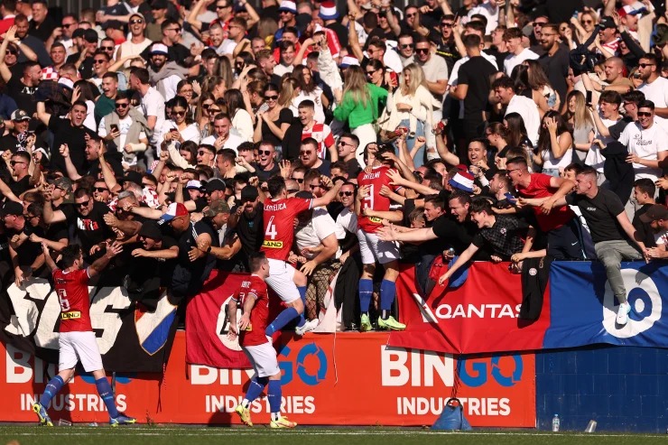 Clubes originados por comunidades etnicas ainda tem muita força no futebol australiano. Sydney United 58 é um dos mais tradicionais, ligado a comunidade croada (GETTY Images)
