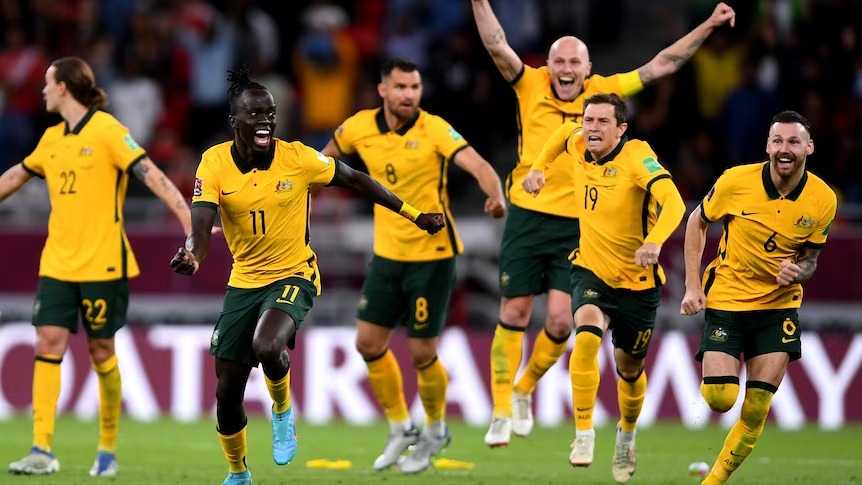 Socceroos fizeram campanha brilhante na Copa do Mundo apos classificacao dramatica em repescagem contra o Peru - Getty Images: Joe Allison