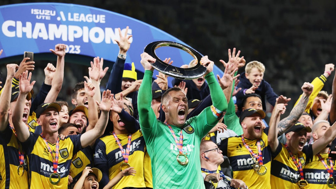 Central Coast Mariners, atual campeao da A-League Photo: Scott Gardiner/Getty Images